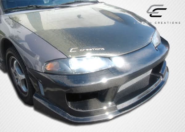 1995-1999 Mitsubishi Eclipse OEM Look Hood - Carbon Fiber