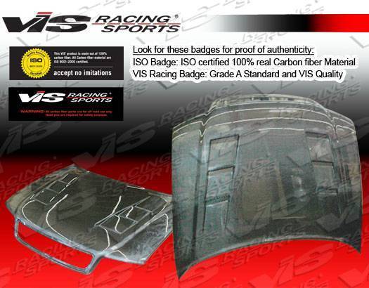 1996-2001 AUDI A4 4 doors TERMINATOR Style Carbon Fiber Black Hood