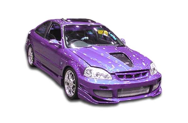 1996-1998 Honda Civic 2DR AVG Style Body Kit 4 Piece - FRP