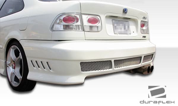 1996-2000 Honda Civic AVG Style Rear Bumper Cover - FRP