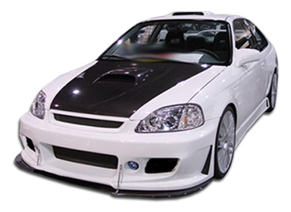 1999-2000 Honda Civic B-2 Style Front Bumper Cover - FRP
