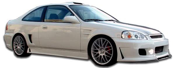 1996-2000 Honda Civic B-2 Style Side Skirts Rocker Panels - FRP