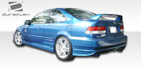 1996-2000 Honda Civic Bomber Style Side Skirts Rocker Panels - FRP