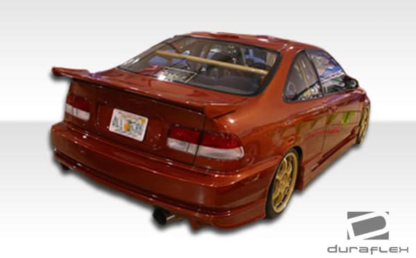 1996-2000 Honda Civic Bomber Style Side Skirts Rocker Panels - FRP