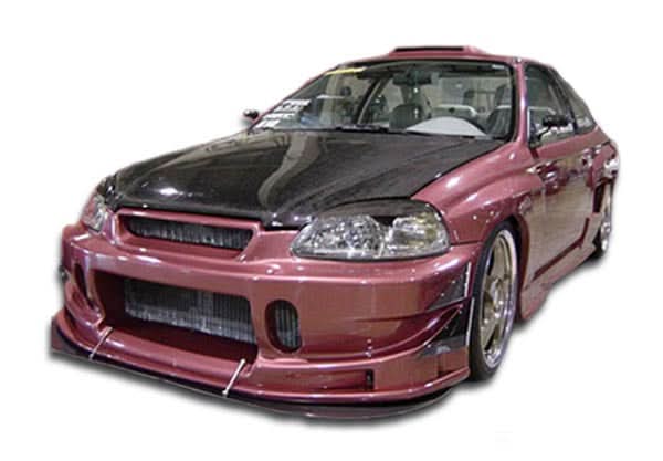 1996-1998 Honda Civic Buddy Style Front Bumper Cover - FRP