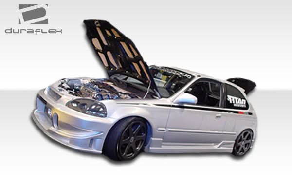 1996-1998 Honda Civic Buddy Style Front Bumper Cover - FRP