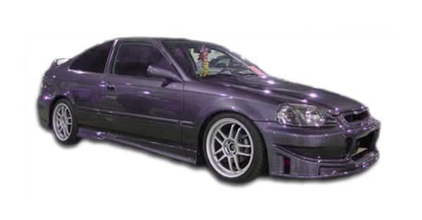 1996-2000 Honda Civic M3 Look Side Skirts Rocker Panels - 2 Piece - FRP
