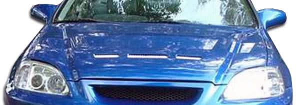 1996-1998 Honda Civic Predator Style Hood - 1 Piece - FRP