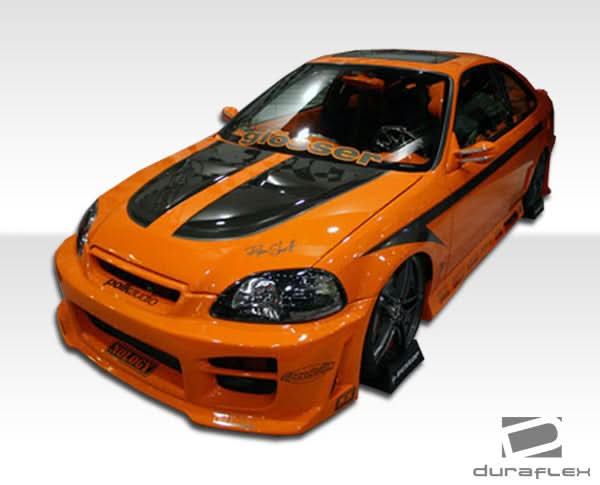 1996-1998 Honda Civic R34 Style Front Bumper Cover - FRP
