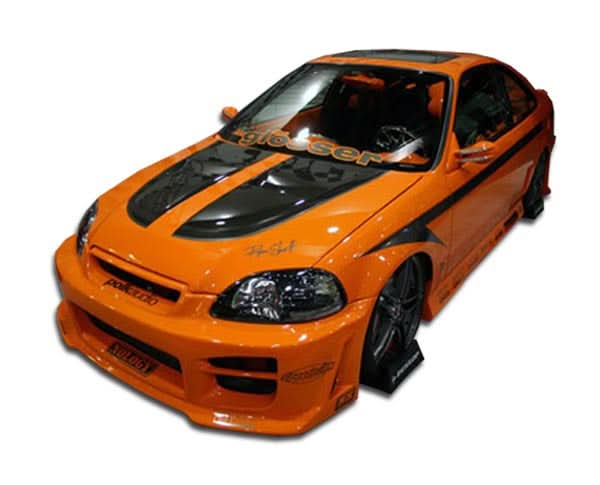 1999-2000 Honda Civic 2DR R34 Style Body Kit - 4 Piece - FRP