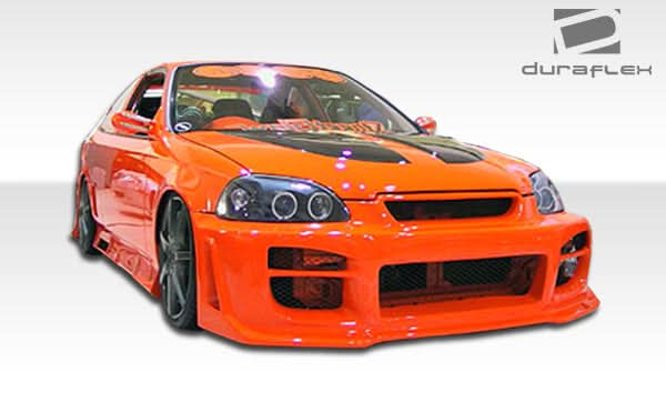 1996-1998 Honda Civic R34 Style Front Bumper Cover - FRP