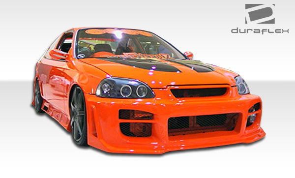 1999-2000 Honda Civic R34 Style Front Bumper Cover - FRP