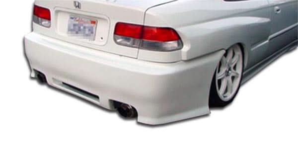 1996-2000 Honda Civic Spyder Style Rear Bumper Cover - 1 Piece - FRP