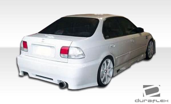 1996-2000 Honda Civic Spyder Style Rear Bumper Cover - 1 Piece - FRP