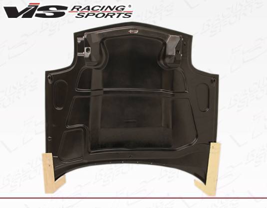 1997-2004 Chevrolet Corvette 2 doors Cowl Induction Style Carbon Fiber Black Hood
