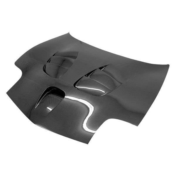 1997-2004 Chevrolet Corvette 2 doors FUZION Style Carbon Fiber Black Hood