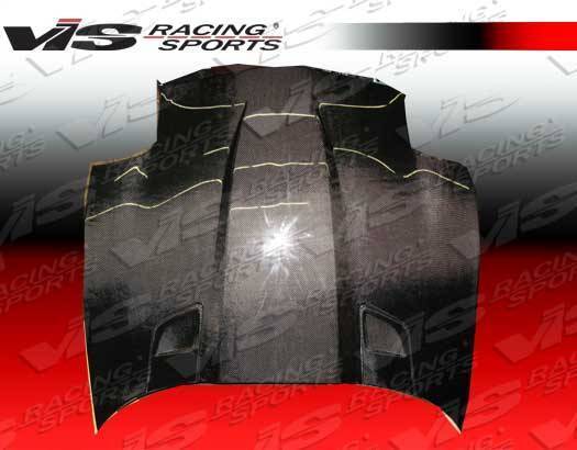 1997-2004 Chevrolet Corvette 2 doors PENTA Style Carbon Fiber Black Hood