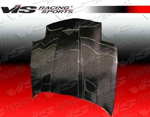1997-2004 Chevrolet Corvette 2 doors PENTA Style Carbon Fiber Black Hood