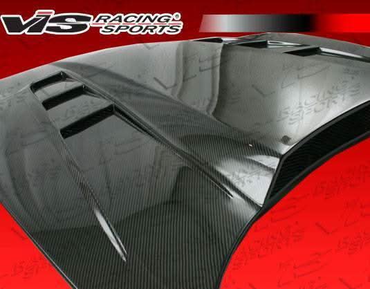 1997-2004 Chevrolet Corvette 2 doors SCV Style Carbon Fiber Black Hood