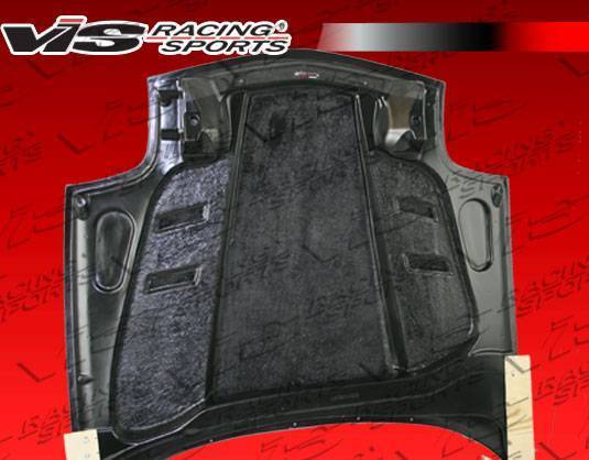 1997-2004 Chevrolet Corvette 2 doors SCV Style Carbon Fiber Black Hood