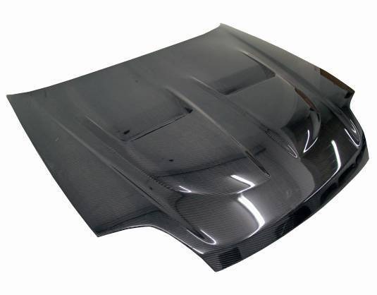 1997-2001 Honda Prelude 2 doors XTREME GT Style Carbon Fiber Black Hood