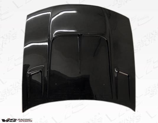 1997-1998 Nissan 240SX 2 doors Drift 2 Style Carbon Fiber Black Hood
