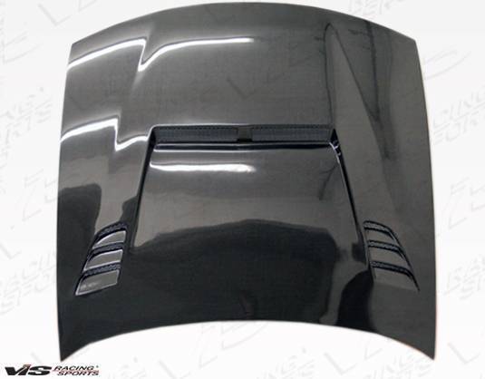 1997-1998 Nissan 240SX 2 doors JS 2 Style Carbon Fiber Black Hood