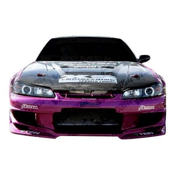 1997-1998 Nissan 240SX 2 doors INVADER Style Carbon Fiber Black Hood
