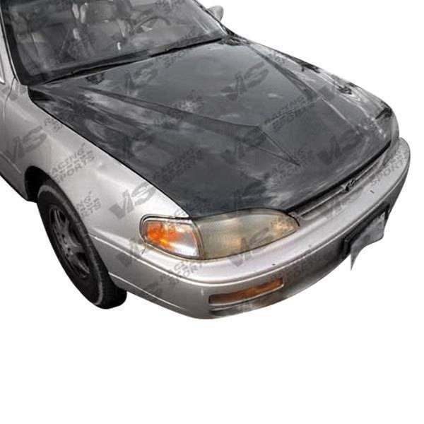 1997-2001 Toyota Camry 4 doors INVADER Style Carbon Fiber Black Hood