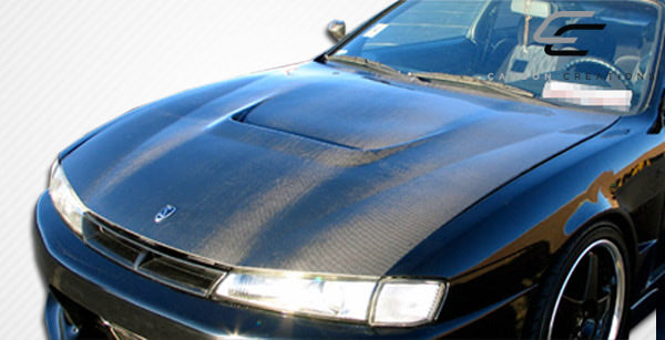 1997-1998 Nissan 240SX S14 M-1 Sport Style Hood - Carbon Fiber