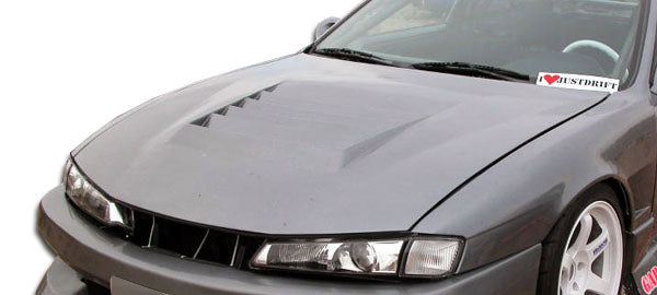 1997-1998 Nissan 240SX S14 D-1 Style Hood - FRP