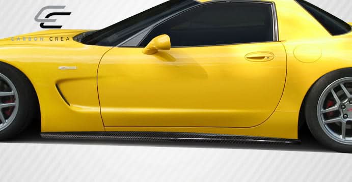 1997-2004 Chevrolet Corvette C5 AC Edition Style Side Skirts - Carbon