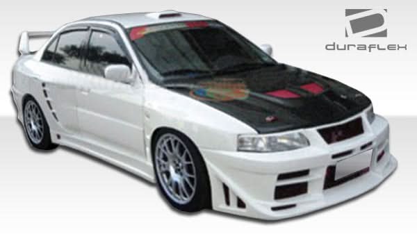 1997-2001 Mitsubishi Mirage GT500 Style Wide Body Rear Fenders - FRP