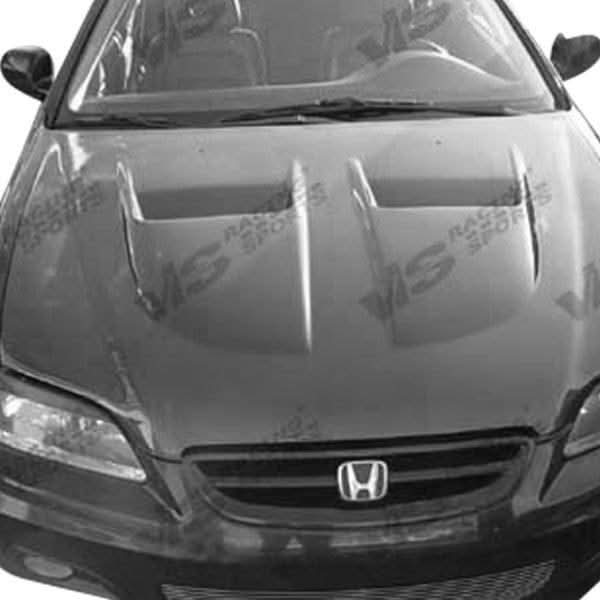 1998-2002 Honda Accord 4 doors XTREME GT Style Carbon Fiber Black Hood