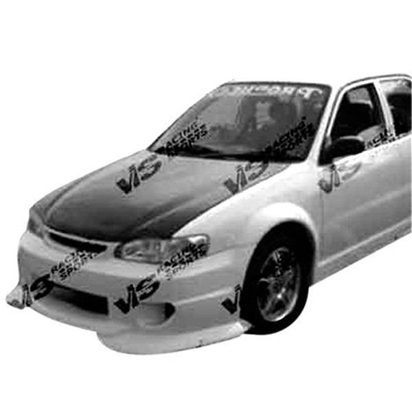 1998-2002 Toyota Corolla 4 doors OEM Style Carbon Fiber Black Hood
