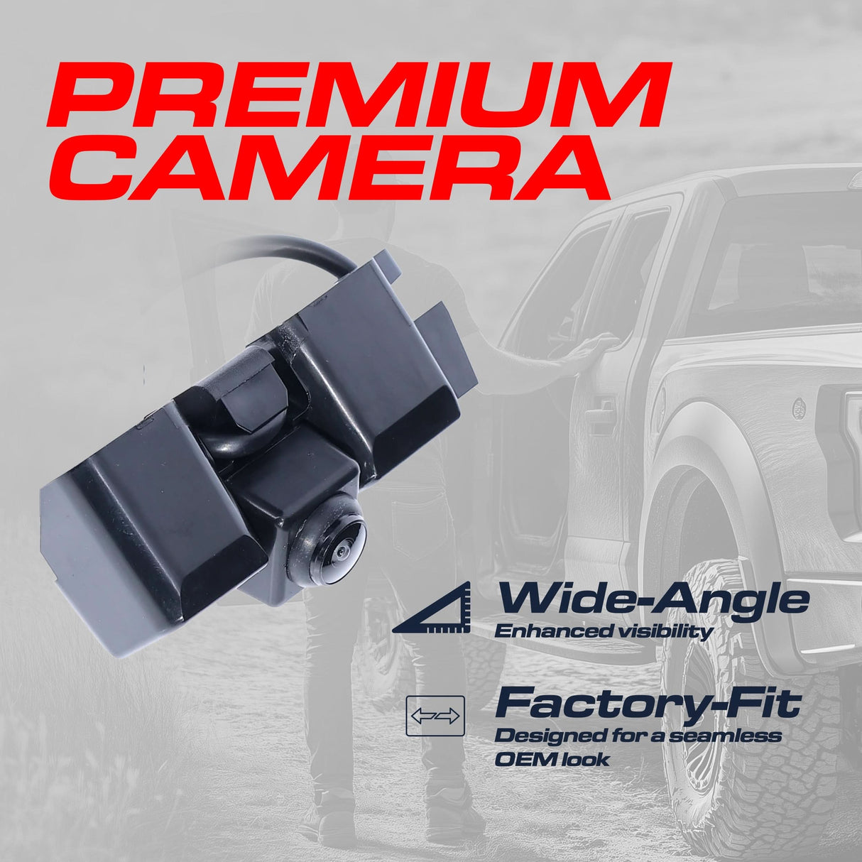 GMC Canyon (2015-2022) / Chevrolet Colorado (2017-2021) w/o HD RearVision OEM Replacement Backup Camera OE Part # 84143039, 22896940, 23334892