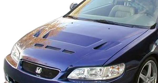 1998-2002 Honda Accord Predator Style Hood - FRP