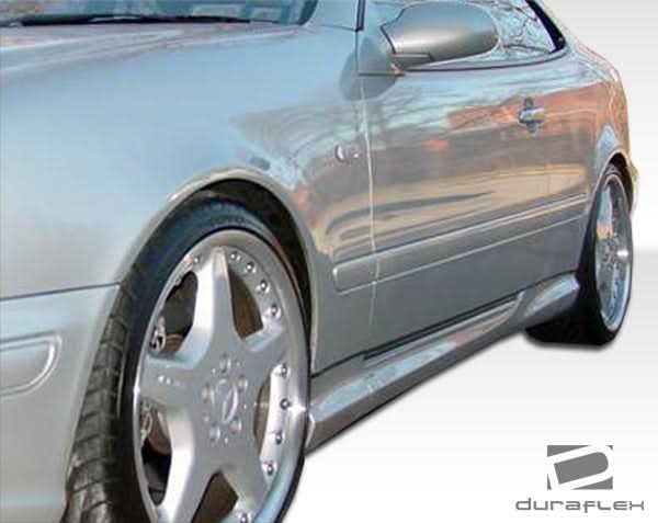 1998-2002 Mercedes CLK W208 AMG Look Side Skirts Rocker Panels - FRP