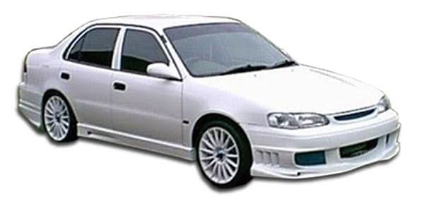 1998-2000 Toyota Corolla Bomber Style Body Kit - 4 Piece - FRP