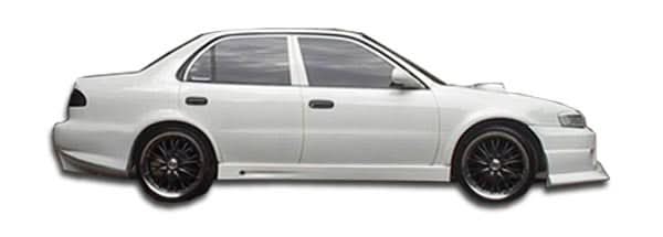 1993-2002 Toyota Corolla Geo Prizm Bomber Style Side Skirts - FRP