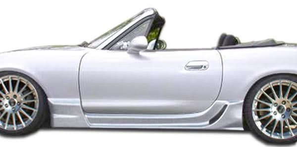 1999-2005 Mazda Miata Wizdom Style Side Skirts - 2 Piece - FRP