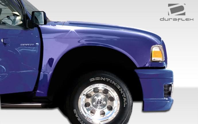 1998-2011 Ford Ranger Off Road Bulge Style Front Fenders - FRP