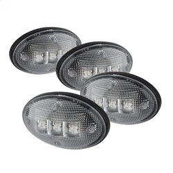 xTune Ford F-250 Super Duty/F-350 Super Duty/F-450 Super Duty/F-550 Super Duty 99-10 Incl. 2 Red And 2 Amber Lights XTune LED Side Fender Lights 4 pc. Clear
