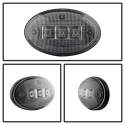 xTune Ford F-250 Super Duty/F-350 Super Duty/F-450 Super Duty/F-550 Super Duty 99-10 Incl. 2 Red And 2 Amber Lights XTune LED Side Fender Lights 4 pc. Clear