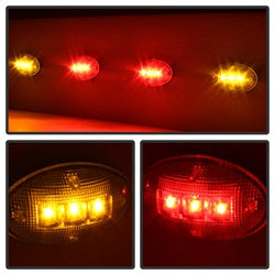 xTune Ford F-250 Super Duty/F-350 Super Duty/F-450 Super Duty/F-550 Super Duty 99-10 Incl. 2 Red And 2 Amber Lights XTune LED Side Fender Lights 4 pc. Clear