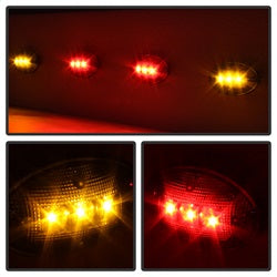 xTune Ford F-250 Super Duty/F-350 Super Duty/F-450 Super Duty/F-550 Super Duty 99-10 Incl. 2 Red And 2 Amber Lights XTune LED Side Fender Lights 4 pc. Smoke