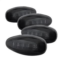 xTune Chevrolet Silverado 3500/Silverado 3500 Classic/Silverado 3500 HD/Sierra 3500/Sierra 3500 Classic/Sierra 3500 HD 01-06 Incl. 2 Red And 2 Amber Lights XTune LED Side Fender Lights 4 pc. Smoke
