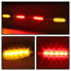 xTune Chevrolet Silverado 3500/Silverado 3500 Classic/Silverado 3500 HD/Sierra 3500/Sierra 3500 Classic/Sierra 3500 HD 01-06 Incl. 2 Red And 2 Amber Lights XTune LED Side Fender Lights 4 pc. Smoke