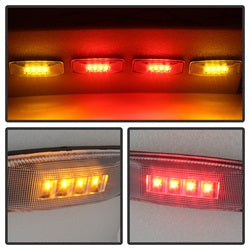 xTune Dodge Ram 3500 94-02 Incl. 2 Red And 2 Amber Lights XTune LED Fender Lights 4 pc. Clear