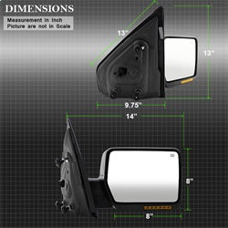 xTune Ford F-150 04-06 Right XTune Door Mirror w/LED Signal Power Heated